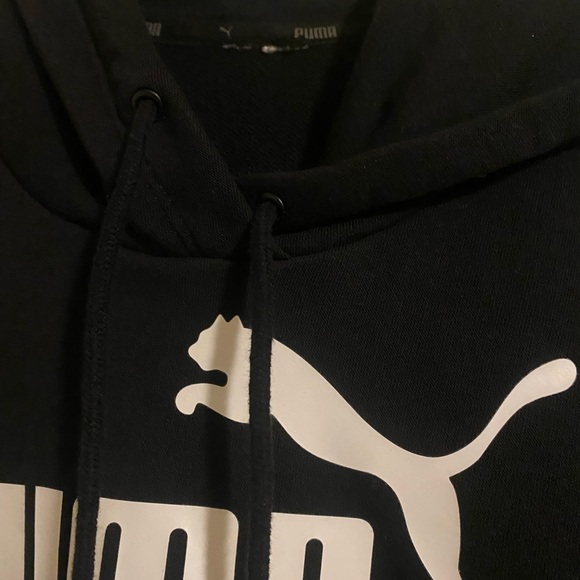 Puma pocketed sweatshirt hoodie size large. Worn 1X. Cut tag off. Always do this - Picture 4 of 4